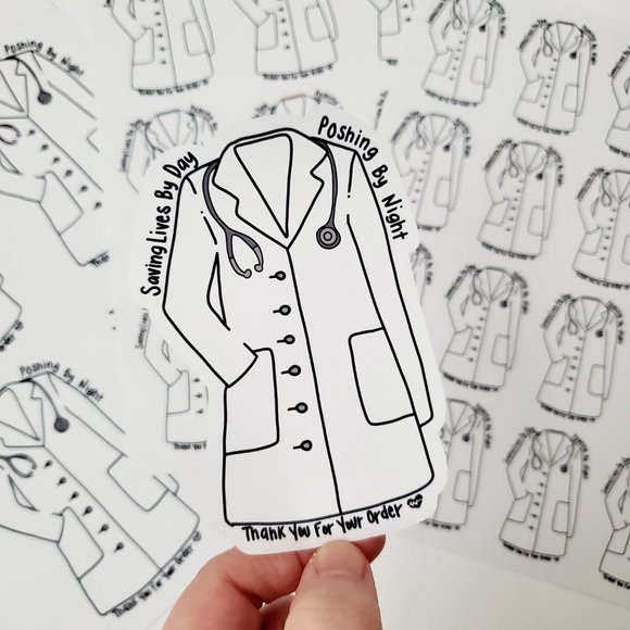 LB061 Poshmark Medical Sticker [Price Firm] - Picture 8 of 8